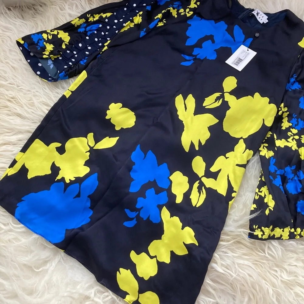 TANYA TAYLOR Camo Print Satin Florence Dress - Picture 5 of 14